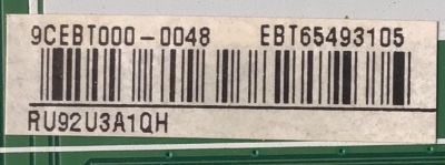 KIT DE TARJETAS PARA TV LG / NUMERO DE PARTE MAIN EBT65493105 / EAX67872805(1.1) / NUMERO DE PARTE FUENTE EAY64948701 / EAX67865201(1.6) / PANEL NC550DGG AAGX1 / DISPLAY LC550DGJ(SL)(A1) / MODELO 55UK6090PUA.BUSWLOR - Imagen 4